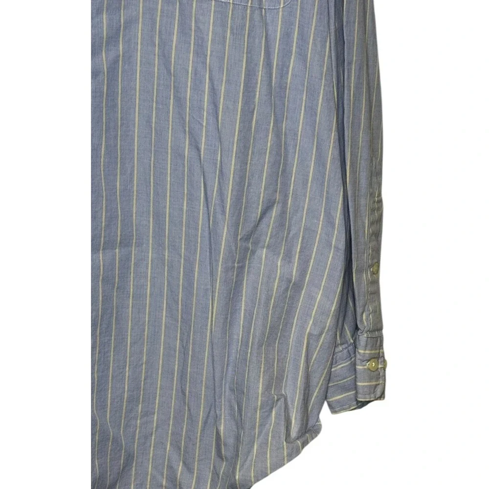 Polo Ralph Lauren Shirt Yarmouth‎ Striped Button Up Long Sleeve Pocket 17-32/33